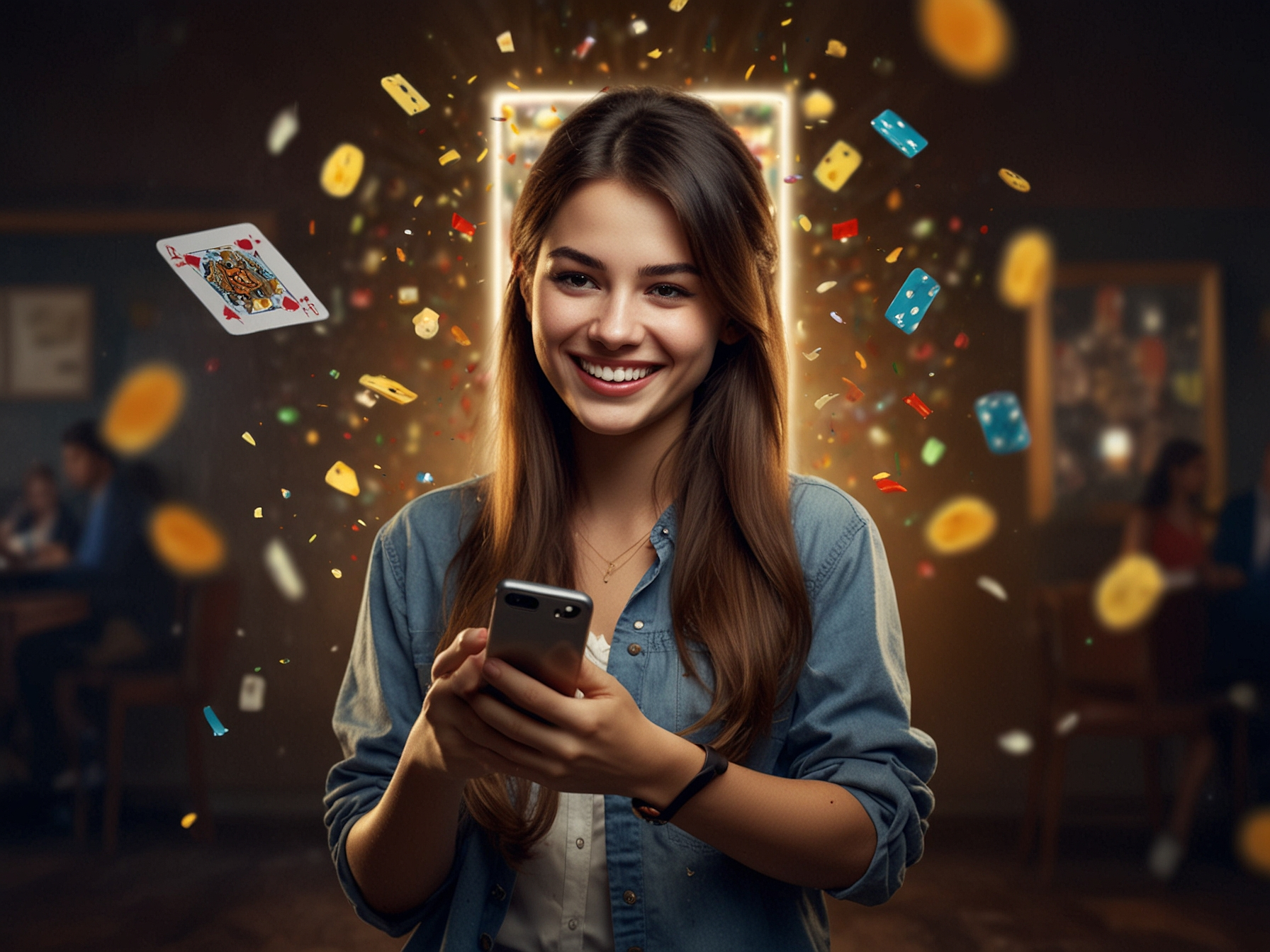 Willkommensbonus Banner mit Smartphone